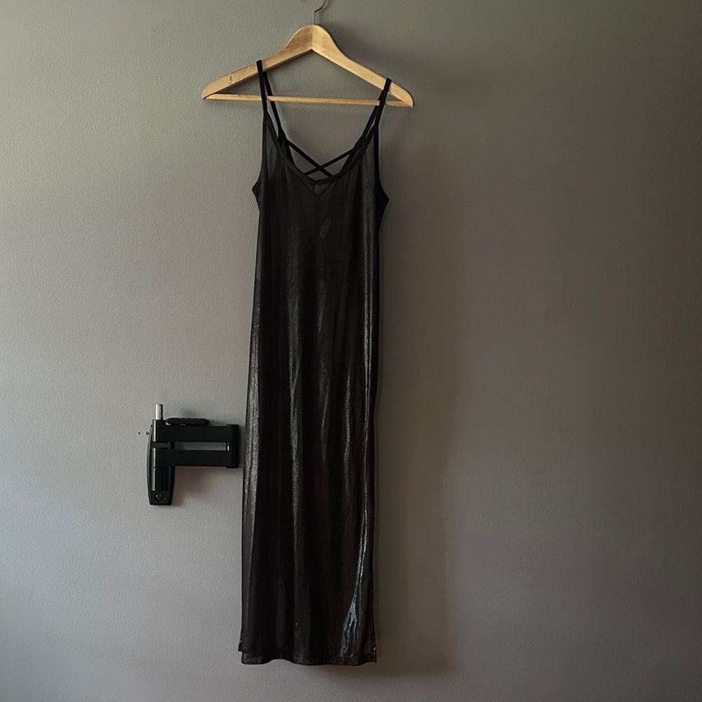 Black Sheer Slip Dress